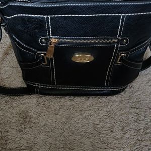 B.O.C. black leather purse